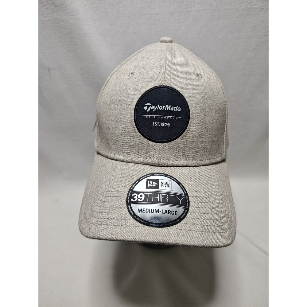 TaylorMade Golf Hat Cap Beige Tan New Era 39Thirty Golf Size M/L NEW!
